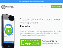 Tablet Screenshot of idmypill.com